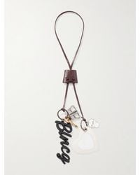Balenciaga - Le City 2 Embellished Textured-Leather, - And-Tone Key Fob - Lyst