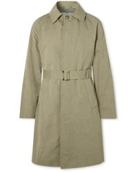 Valstar - Belted Waxed-canvas Trench Coat - Lyst