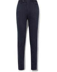 Incotex - Venezia 1951 Slim-fit Straight-leg Double-faced Cotton-blend Trousers - Lyst