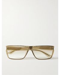 Saint Laurent - Rectangular-Frame Acetate Sunglasses - Lyst