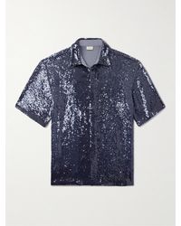 Dries Van Noten - Sequined Crepe Shirt - Lyst