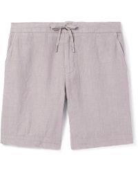 MR P. - Straight-leg Linen Drawstring Bermuda Shorts - Lyst