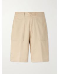 Ralph Lauren - Straight-Leg Silk-Twill Shorts - Lyst