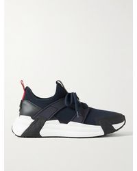 Moncler - Lunarove Rubber And Leather-trimmed Neoprene Sneakers - Lyst