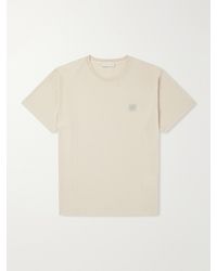 Stone Island - Ghost Logo-Appliquéd Garment-Dyed Cotton-Jersey T-Shirt - Lyst
