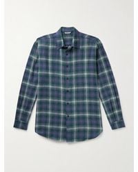AURALEE - Airy Checked Wool-Flannel Shirt - Lyst
