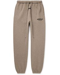 Fear Of God - Tapered Logo-Appliquéd Cotton-Blend Jersey Sweatpants - Lyst