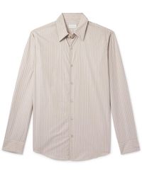 Dries Van Noten - Striped Cotton-Poplin Shirt - Lyst