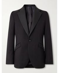 Favourbrook - Tommy Grosgrain-Trimmed Wool Tuxedo Jacket - Lyst