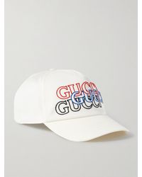 Gucci - Baseballkappe aus Baumwoll-Twill mit Logostickerei - Lyst