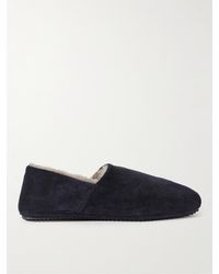 MR P. - Babouche Shearling-lined Suede Slippers - Lyst