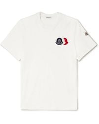 Moncler - Logo-appliquéd Cotton-jersey T-shirt - Lyst