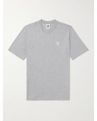 adidas Originals - T-shirt in jersey di cotone con logo ricamato Essentials - Lyst