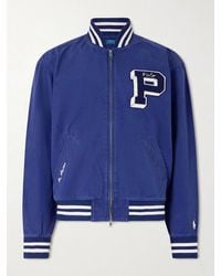 Polo Ralph Lauren - Logo-Appliquéd Cotton Bomber Jacket - Lyst