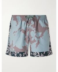 Dries Van Noten - Straight-Leg Mid-Length Printed Swim Shorts - Lyst