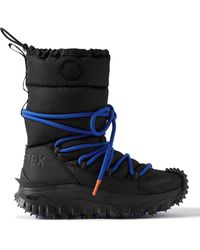 Moncler - Trailgrip Après Rubber-trimmed Gore-tex® Ripstop Boots - Lyst