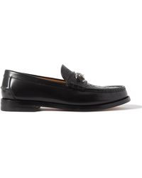 Gucci - Kaveh Logo-embossed Horsebit Leather Loafers - Lyst
