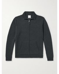 Allude - Wool And Cashmere-Blend Zip-Up Cardigan - Lyst