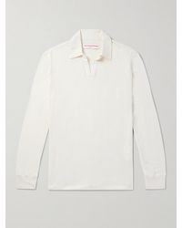 Orlebar Brown - Felix Linen-Blend Jersey Polo Shirt - Lyst
