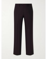 Kaptain Sunshine - Straight-leg Wool-poplin Trousers - Lyst