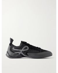 Loewe - Grip Suede-trimmed Nylon Sneakers - Lyst