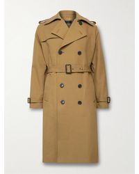 Nili Lotan - Trenton Double-breasted Belted Cotton-canvas Trench Coat - Lyst