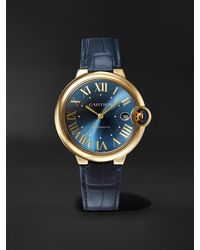 Cartier - Ballon Bleu De Automatic 40Mm 18-Karat And Alligator Watch, Ref. No. Crwgbb0063 - Lyst