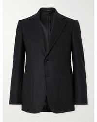 Tom Ford - Shelton Brushed Wool And Cashmere-Blend Blazer - Lyst