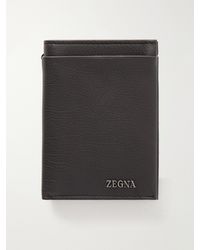 ZEGNA - Logo-Embellished Full-Grain Leather Wallet - Lyst