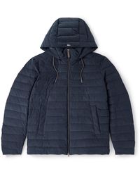 Herno - Quilted Cotton-Corduroy Hooded Down Jacket - Lyst