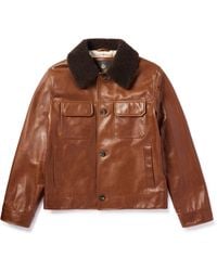 Loro Piana - Shearling-Trimmed Leather Jacket - Lyst