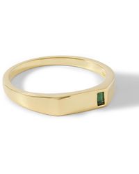 Miansai - Valor Gold Vermeil Quartz Signet Ring - Lyst