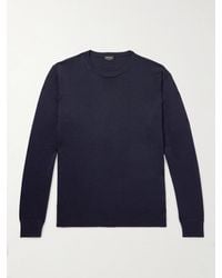 ZEGNA - Cashmere And Silk-Blend Sweater - Lyst