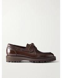 John Lobb - Tide Leather Boat Shoes - Lyst