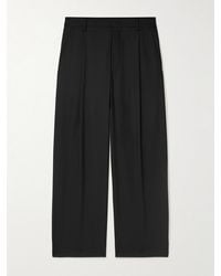 NN07 - Kay 1088 Straight-leg Pleated Recycled Woven Trousers - Lyst