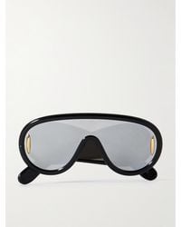 Loewe - Paula's Ibiza Wave Mask Oversized-Sonnenbrille mit D-Rahmen aus Azetat - Lyst