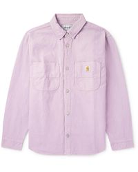 Carhartt - Walter Cotton And Linen-blend Canvas Shirt Jacket - Lyst