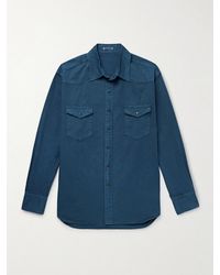 AURALEE - Hemd im Western-Stil aus Baumwoll-Twill - Lyst
