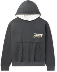 CHERRYLA コットンジャージーパーカー Cherry Los Angeles - Logo-Appliquéd Cotton-Jersey Hoodie