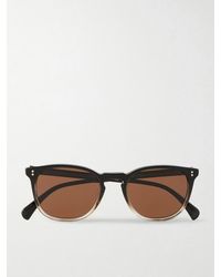 Oliver Peoples - Finley Esq. Round-frame Acetate Sunglasses - Lyst