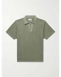 Oliver Spencer - Westcott Ribbed Organic Cotton Polo Shirt - Lyst