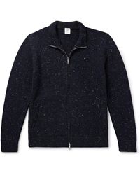 Eleventy - Wool-Blend Zip-Up Cardigan - Lyst