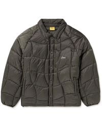 Dime - Wave Embroidered Quilted Padded Shell Jacket - Lyst