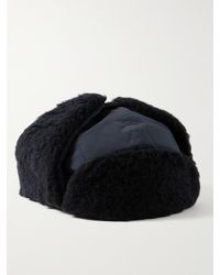 A Kind Of Guise - Khoni Trapper-Mütze aus recyceltem Nylon und Fleece aus einer Woll-Baumwollmischung - Lyst
