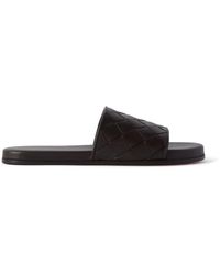 Bottega Veneta - Sunday Intrecciato Leather Slides - Lyst