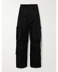 Givenchy - Pantaloni cargo a gamba larga in twill di cotone con decorazioni - Lyst