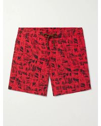 Thorsun - Charvet Mid-length Printed Swim Shorts - Lyst