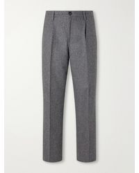 Portuguese Flannel - Terroir Straight-Leg Pleated Wool-Twill Trousers - Lyst