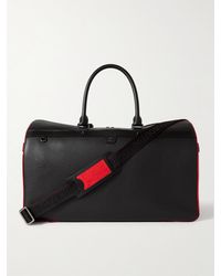 Christian Louboutin - Ruisbuddy Spiked Rubber-trimmed Full-grain Leather Holdall - Lyst