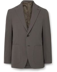 Caruso - Aida Super 150s Wool And Silk-blend Seersucker Suit Jacket - Lyst